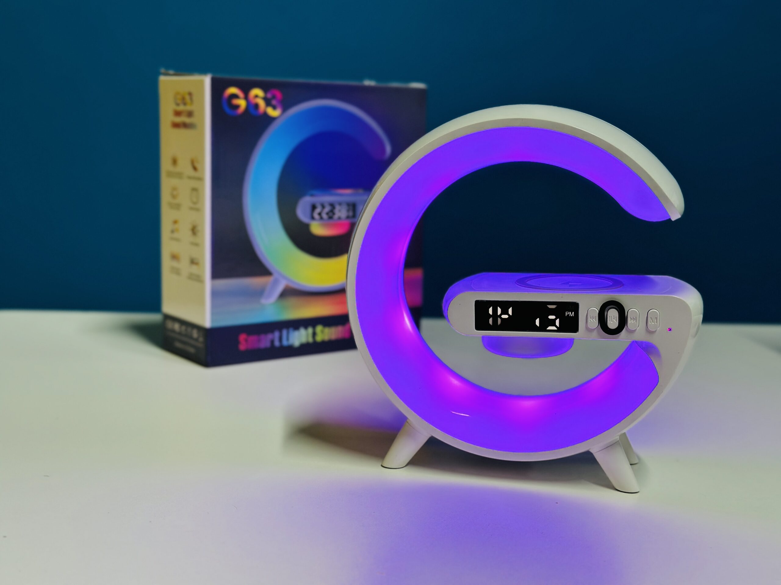 G Atmosphere Rgb Light Bluetooth Speaker With Wireless Charging